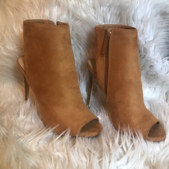 Brown Suede Booties - Picture 1 of 4